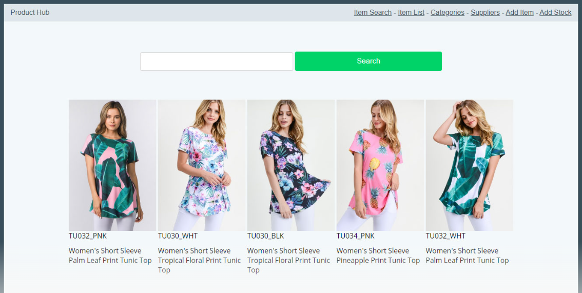 Product Hub ekranı